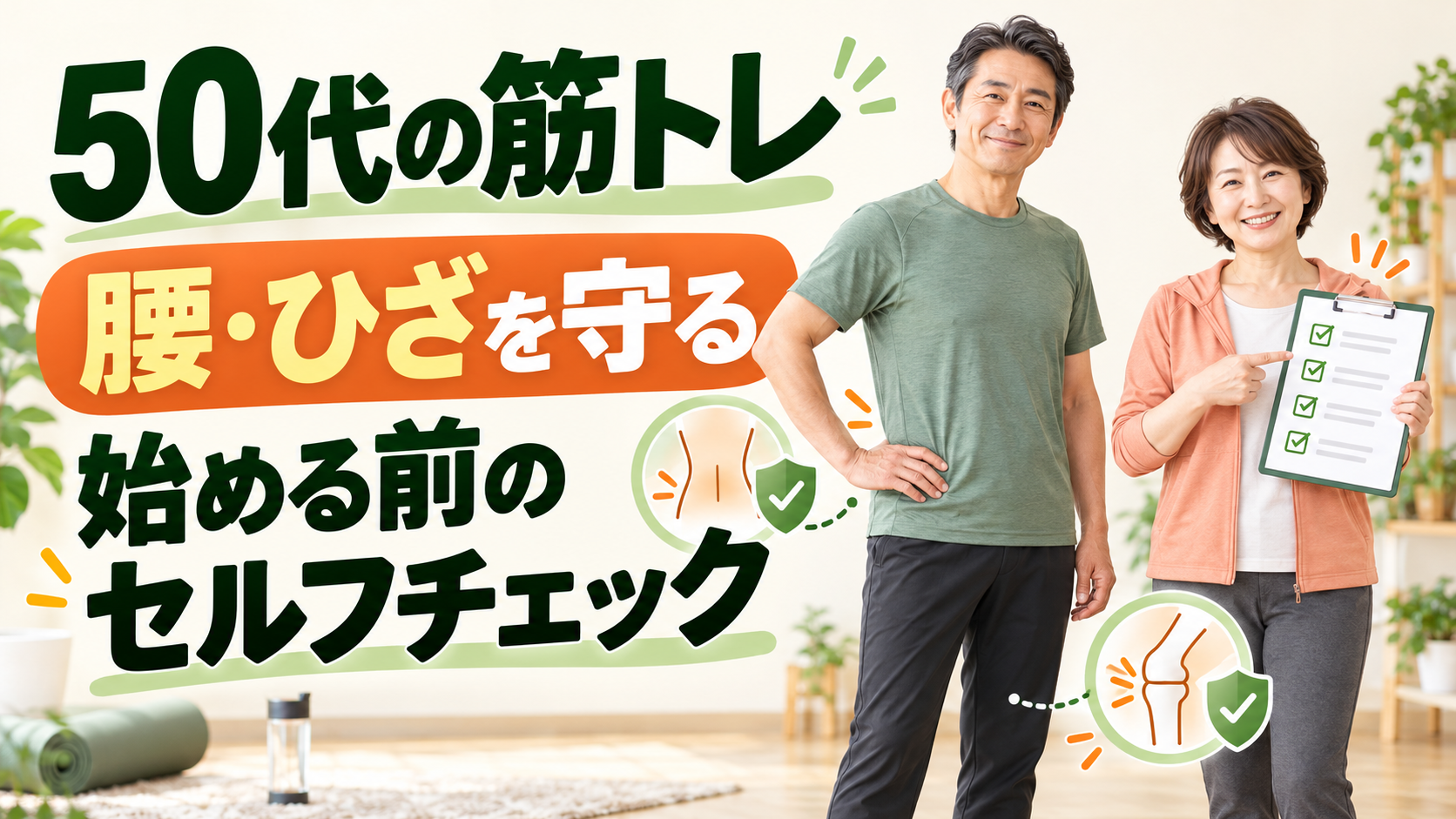 50代の筋トレ前セルフチェック